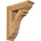 Ekena Millwork Merced Traditional Rough Sawn Bracket w/ Offset Brace, Western Red Cedar, 6"W x 18"D x 22"H BKT0604X18X22MRC01RWR - alternate 1